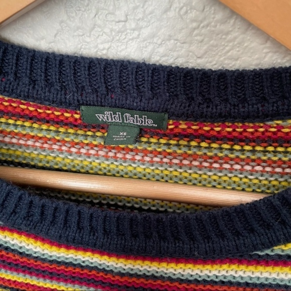 Wild Fable Striped Long-Sleeve Oversize Sweater - Picture 8 of 9